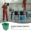 Groene plastic wateremmer met handvat (1 stuk) 6
