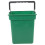 Groene plastic wateremmer met handvat (1 stuk) 7