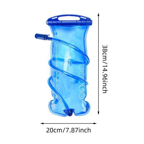 Sac à eau de camping pliable avec paille, 2 L 1