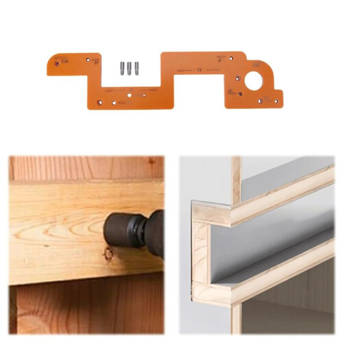 Arc Grooving Auxiliary Tool Handlefree Slotting Mold Woodworking Round Corner Radius Template for Wardrobe Handle 2