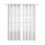 Halvtransparenta gardiner med öljetter i vit polyester 100x200cm 2