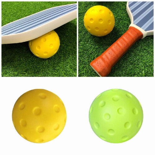 Quiet Foam Pickleball Practice Balls Soft PU 12 Pack 1