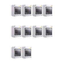 10PCS HT-5 Way IP65 Mcb Breaker Box Distribution Protection Box Power Electronic Din Rail Enclosure for Circuit Breaker