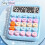 Mechanical Calculator Large LCD Display  Round Button Cute Candy Colored Calculator Suitable for Office School Yellow 6