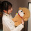 Pluche knuffelhond, bruin, 24 cm 5