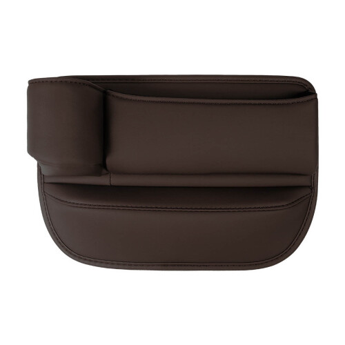 Car Storage Box Plastic Seat Gap Organizer Black 2