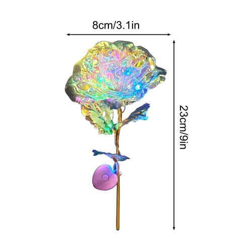 Luminous Rose Artificial Flower Home Decor with Colorful 2