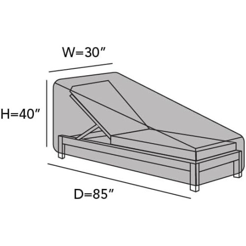 Κάλυμμα σεζλόνγκ Covermates πράσινο 30Π x 85Β x 40Υ 2