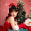 Röda jultomtehårspännen krokodilklämmor 6-pack 8