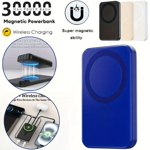 Μαγνητική μπαταρία τροφοδοσίας 30000mAh Ασύρματη φόρτιση 22.5W 1