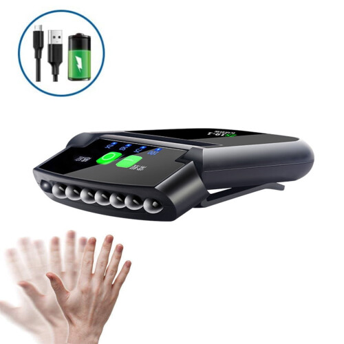 Linterna LED recargable, ajustable e impermeable de 1000 mAh para sombrero. 2