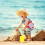Beach Bag Red Mesh Dinosaur Print 2 pcs 8