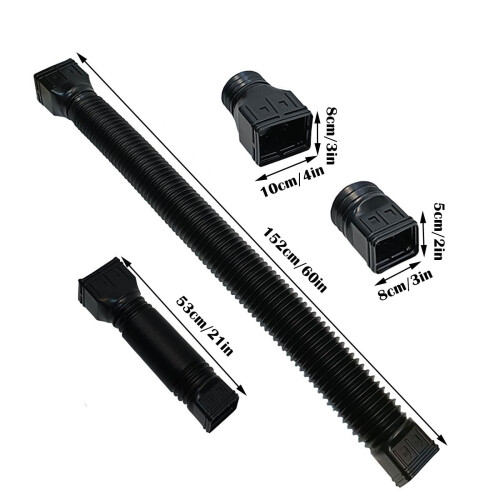 Rain Gutter Downspout Extension Flexible 2-Pack 2