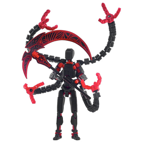 Figurine articulée T13 rouge de 15 cm (6 pouces) 1
