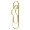 Metallpenneklips gullfarget 6 stk 2