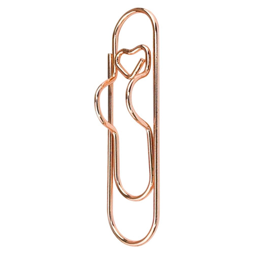 Metallpenneklips gullfarget 6 stk 2