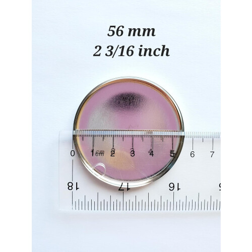 Knapper i metaldele, 2,25 tommer i diameter, 100 stk. 2