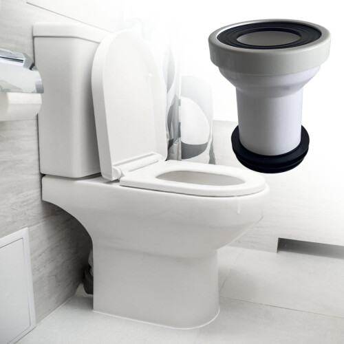 WC-Rohrverbinder, Spülflansch, versetzt, 1 Stück 1