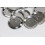 Knapper i metaldele, 2,25 tommer i diameter, 100 stk. 7