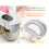 Entonnoir à farine en silicone pour robot KitchenAid (1 pièce) 6
