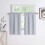 Silver Gray Blackout Curtains Set 3 Pieces Thermal Insulated 4