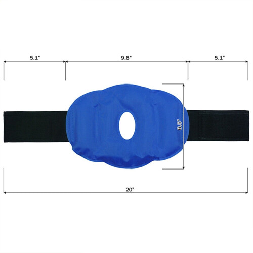 Gel knæispose kold eller varm wrap med elastisk rem 1