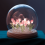 Artificial Tulip Flower Night Light Ornaments DIY Bedside Lamp,Pink 7
