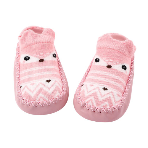 Weiche, gestrickte Babysocken, rosa, Größe 14 1