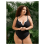 Women's Black V-Neck Backless One-Piece Swimsuit 3