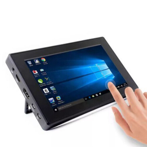 Monitor LCD (H) de 7 Polegadas com Tela Sensível Ao Toque IPS 1024x600 e Case para Raspberry Pi, Jetson , PC e Consoles de Jogos 1