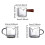 Vaso de espresso con doble boquilla, 70 ml, resistente al calor. 1