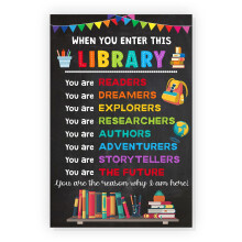 Affiches de lecture colorées pour la décoration de la bibliothèque de classe (lot de 10)