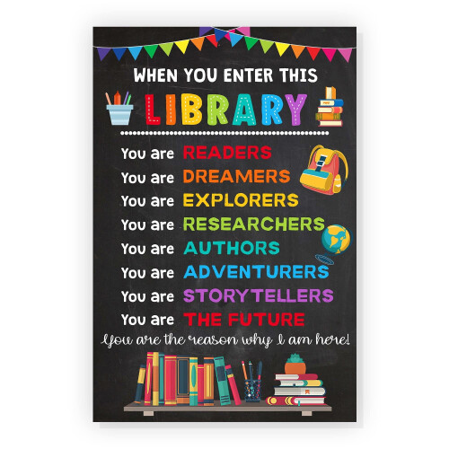 Bunte Leseposter für die Klassenzimmerbibliothek (10er-Pack)