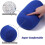 Cuscino cervicale arrotolabile con microsfere, supporto per il collo, 2 pezzi, 11,8x6,3 4