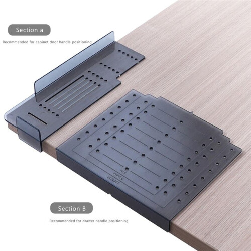 Cabinet Handle Drill Mounting Kit for Drawer Pulls Door Template Wardrobe Positioner Drill Guide Handle Hole Locator 1