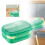 Neutral Stackable Lunch Box with Cutlery, 3-Compartment, 67 1