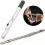 Silverfärgad metallflöjthuvud 23 cm professionell 2