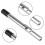 Silverfärgad metallflöjthuvud 23 cm professionell 4