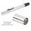 Silverfärgad metallflöjthuvud 23 cm professionell 5