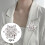 Boutons strass fleurs argentés (4 pièces) 3