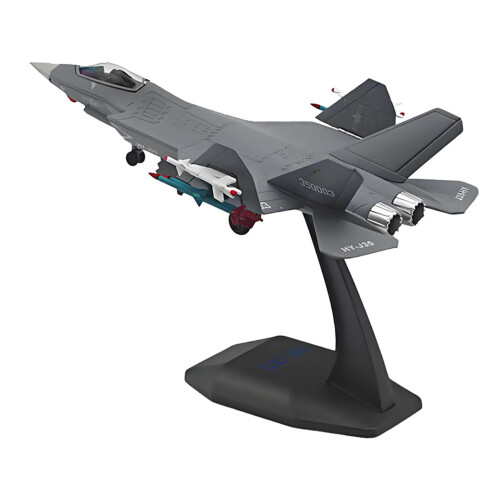 Kovový model stíhačky J35 v mierke 1/100 1