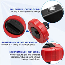 3Pcs Thumbwheel Ratchet Set 1/4 3/8 1/2 Drive Reversible Wrench 72-Tooth Cr-V Finger Socket Driver