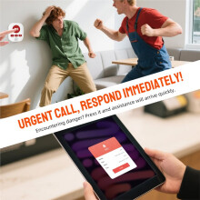 Upgrade Tuya APP WIFI Panikknopf Drahtloser Pager SOS Notfallknopf für die Altenpflege Anruftaste