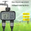 Sprinkler Timer 2 Zone Programmable Water Timer for Garden Hose Automatic Drip Irrigation Function US Watering Timer 9
