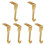 Haarddecoratie Kerstslingerhaak Goud 6-pack 4