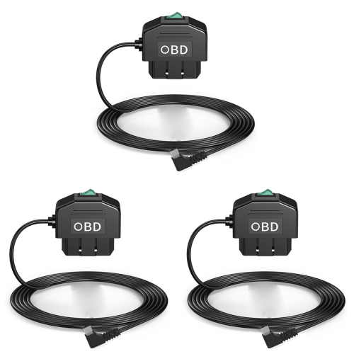 Dash Cam OBD Hardwire Kit 12-24V to 5V/3A Black 1