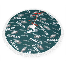 Eagles Christmas Tree Skirt Plush Fringe 30 36 48 Inch