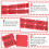 Rollo doble de 500 boletos de rifa rojos 3