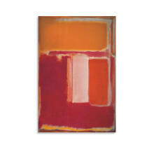 Mark Rothko festménye, sárga, cseresznye, narancs, 1947, vászon, poszter, szoba, esztétikus, faliképek, otthon, modern dekoráció, ajándékok,