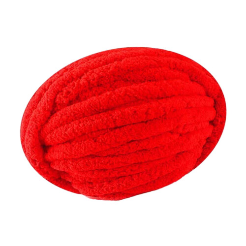 Red Chunky Wool Yarn for Crocheting and Arm Knitting 1